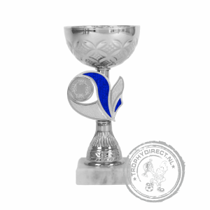 Sportbeker-sportprijs AK5386 zilver/blauw