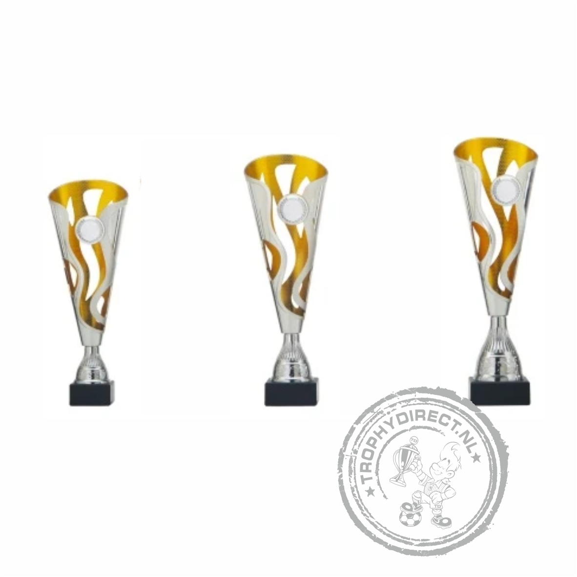 Sportbeker-bokaals AS3180 zilver/goud - Afbeelding 2